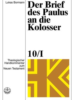 cover image of Der Brief des Paulus an die Kolosser